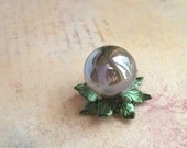 Dollhouse Crystal ball greenish leaves in 1/12 scale