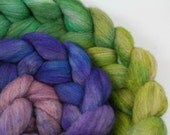 Book of Kells - hand dyed brown Merino wool roving - 4 oz