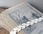 Salvaged French Pages and Engraving from 1888 Le Salon Militaire