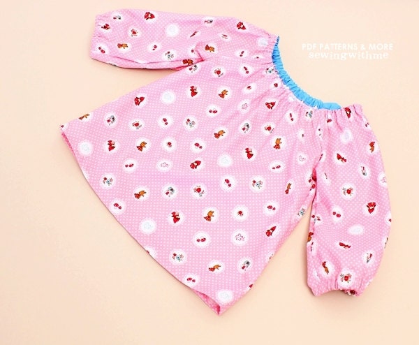 no 291 Ella Raglan Blouse LS (3-8 Years) New Pattern Sale 50% Off