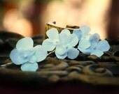 Set 3 Hair Bobby Pins Ivory Pearl Hydrangeas. Elegant Bridesmaid Bride Bridal Accessory. More pink lavender green purple blue red turquoise