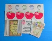 Combo Pack of 35 Pieces. 17 Thank You Cards, 10 Thank You Round Labels, 8 Thank You Square Stickers. 3515