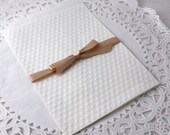 100 Glassine Bags - Polka Dot/Dotted Swiss Embossed - 6 3/4" x 4 3/4"