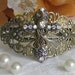 Cross Bracelet, Gold Cuff, Silver, Cross, Filigree, Bracelet, Chunky Bracelet, Cuff Bracelet, Christian Jewelry, Religious