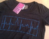 Heartbeat:Skyline chicago shirt