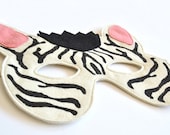 ADULT Zebra Mask,  Animal Mask for Carnival, Halloween, Dress up Costume Party Accessory, Men, Women Mask, for Him, for Her