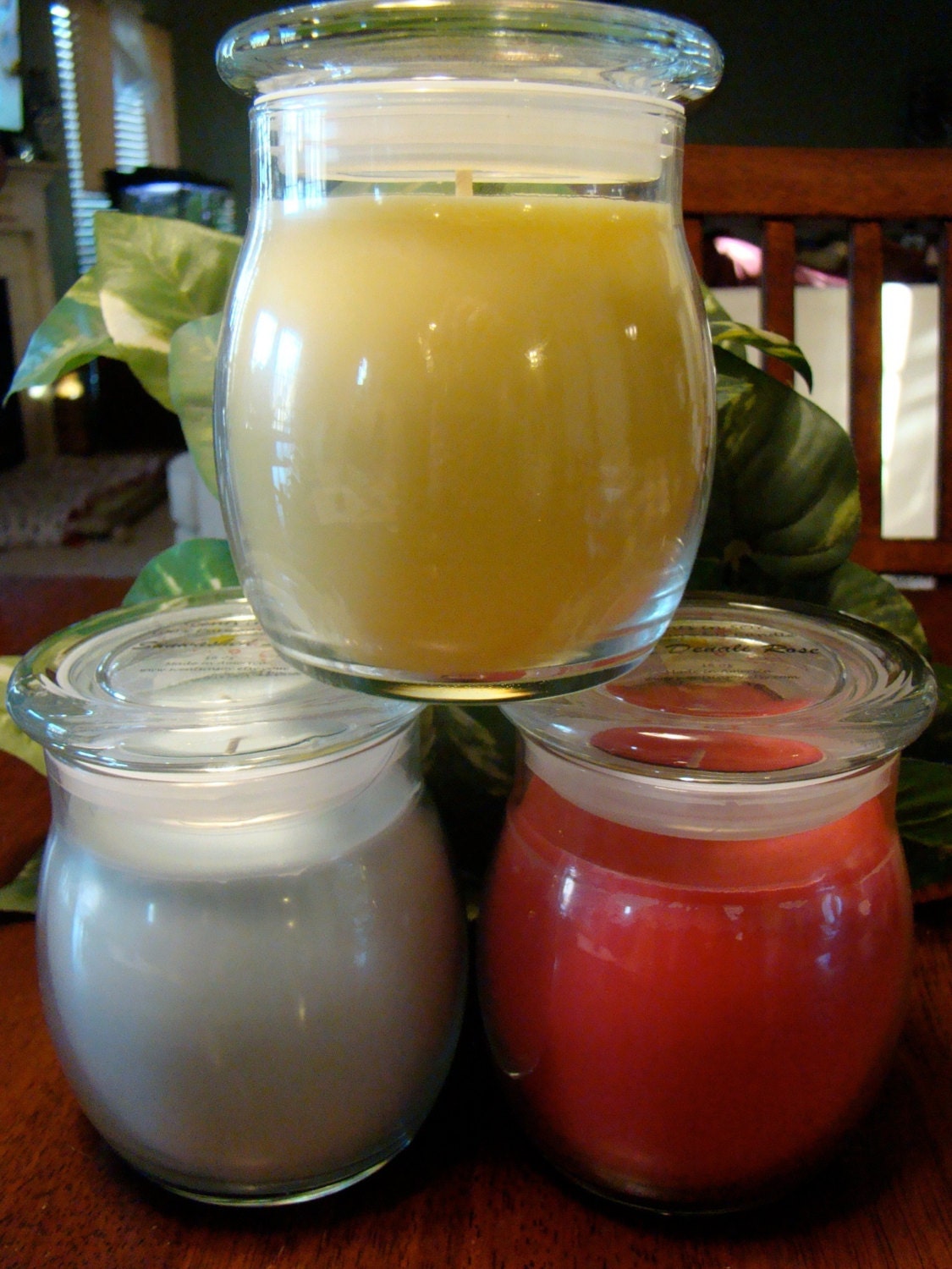 CHOOSE YOUR FRAGRANCE - 16 oz Premium Soy Candle Jar with Glass Lid