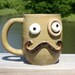 Monocle and Mustache Mug. Funny Ironic Coffee Cup