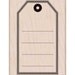 Big Tag Rubber Stamp - Woodblock Craft Stamp (K5661)