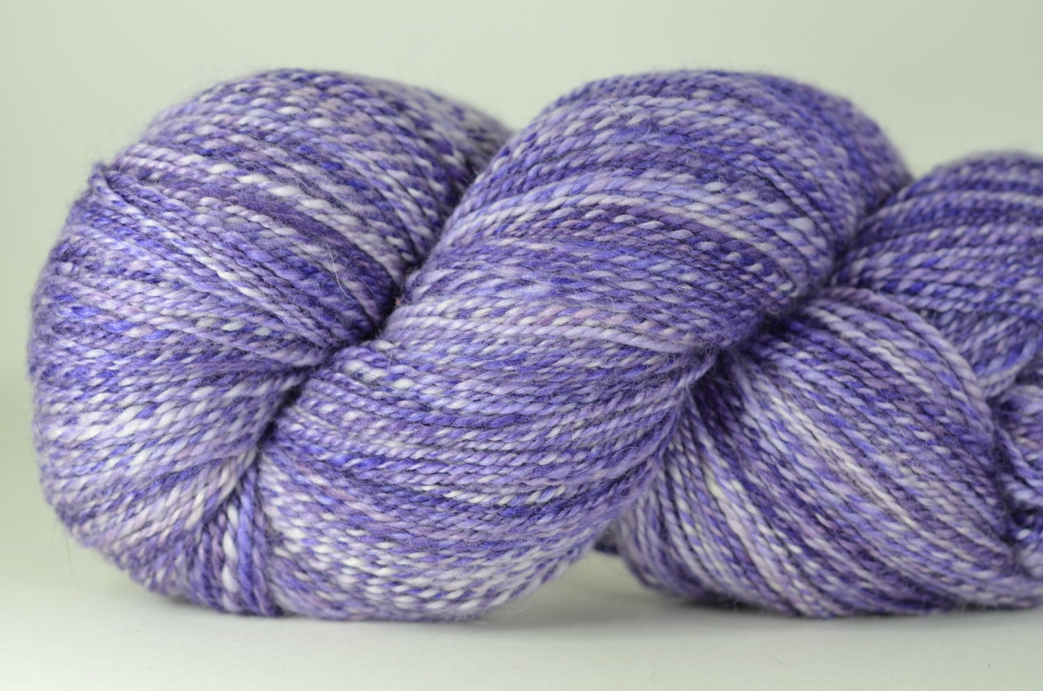 Purple People Eater - Superwash Blue Faced Leicester (BFL) 2-ply handspun yarn - DK/worsted, 402 yards