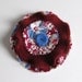 FLOWER BROOCH - red brooch - recycled brooch - flower pin - Lynn Minney Designs