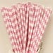 Pastel SAILOR STRIPE Paper Straws, 25 Ballerina Pink Drinking Straws, Girls Party, Dance, Baby Shower, Mason Jar Straws,  Diy flag