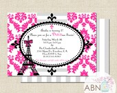 Paris Birthday Party Invitation - PRINTABLE Invitation - By A Blissful Nest Il_170x135