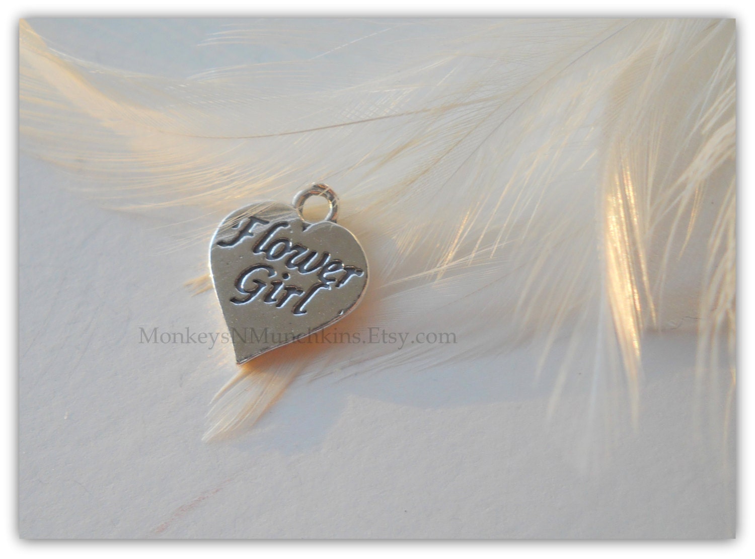 Add-On Flower Girl Heart Charm X035
