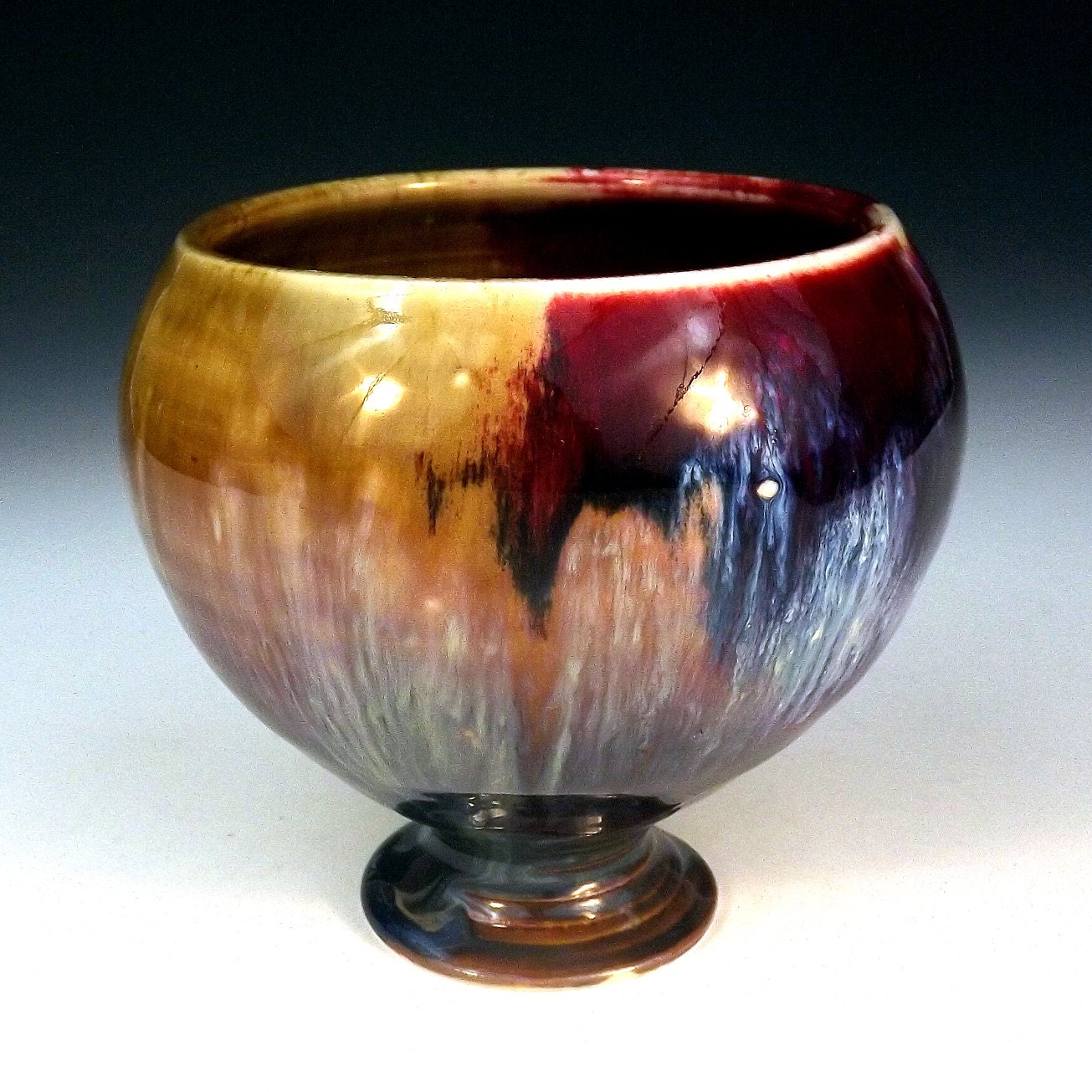 Pottery Cup Wine Glass  - by Greg Johnson