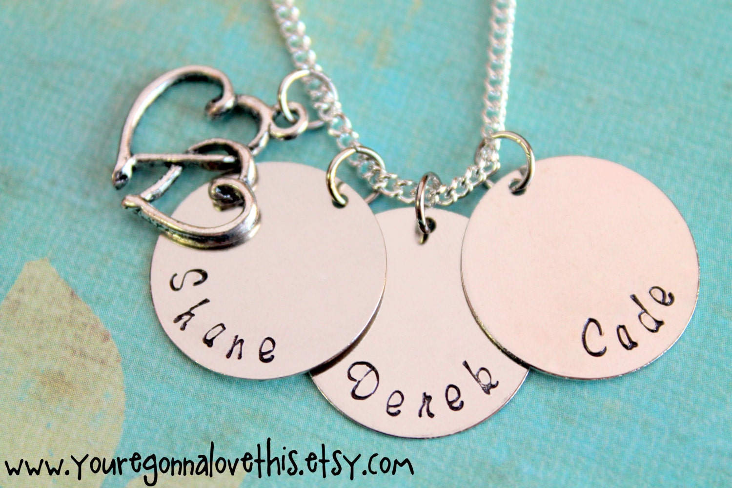 Personalized 3 Names Mother's Necklace