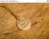 ON SALE Teacher Appreciation Necklace.  A Teacher Affects Eternity.