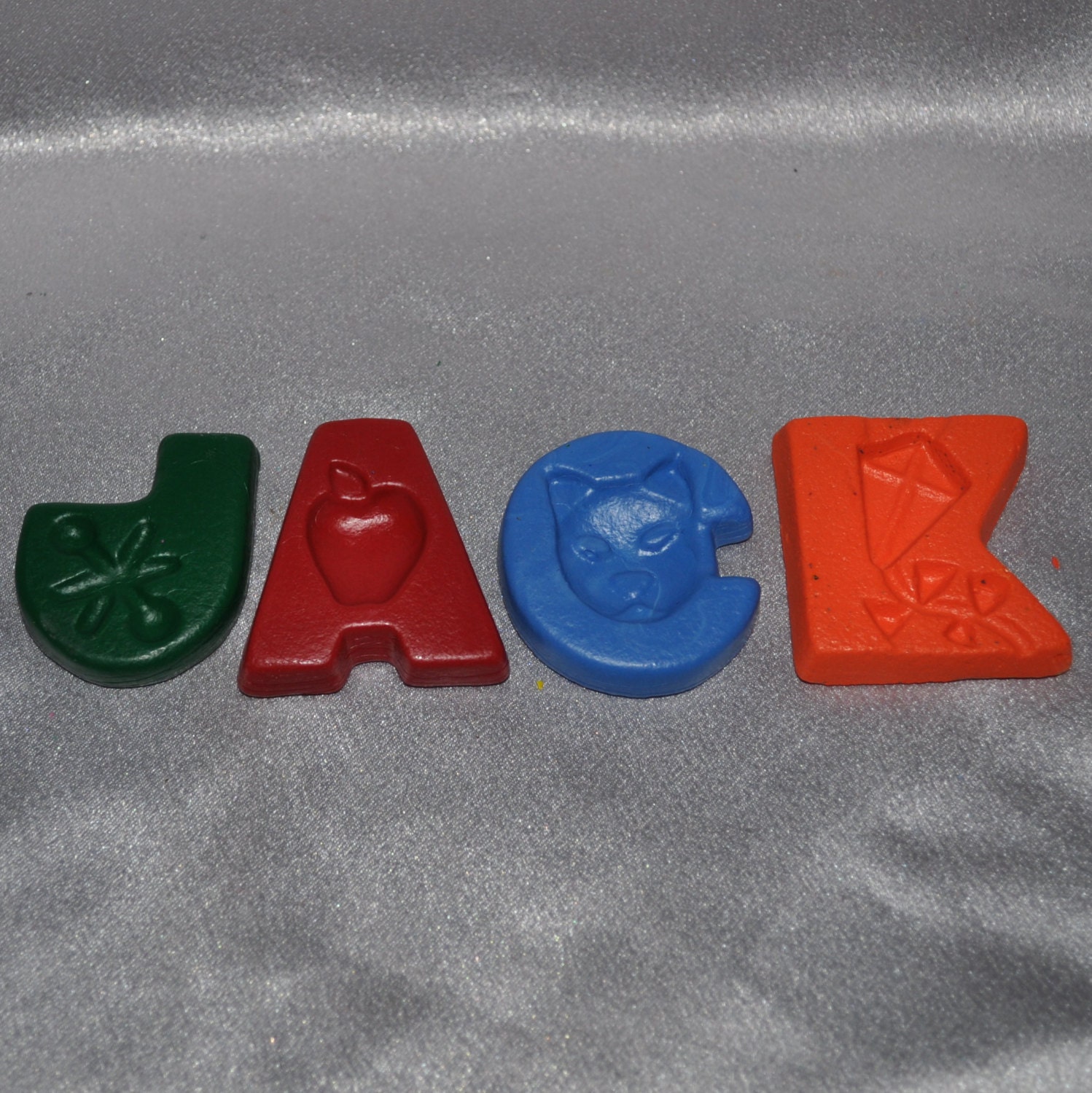 Recycled Crayons Name Letter shaped Total of 4 Letters Il_570xn