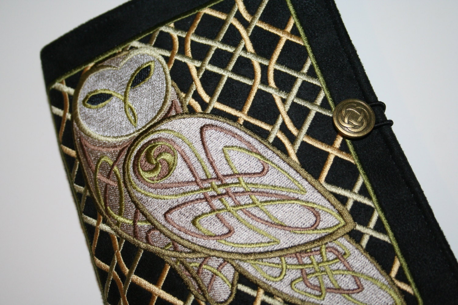 Celtic Owl Embroidered Cover
