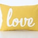 Yellow Love PIllow - Home and Living / Decor and Housewares
