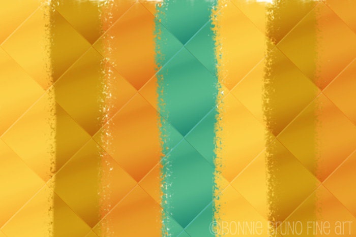 Digital Painting 20x30 Sunrise Sunset abstract print sunny summer stripes