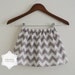 Gray/White Chevron Skirt  -  Sizes 12m, 18m, 2T, 3T, 4T and 5