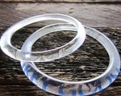 Grey Goose Bangles, Size Small //  Set of 2 from Repurposed Glass Bottles