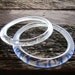 Grey Goose Bangles, Size Small //  Set of 2 from Repurposed Glass Bottles