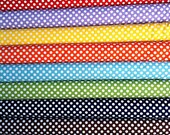 Dots SMALL by Riley Blake Designs FQ  bundle 7 total -great stash builder