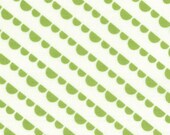 Happy Go Lucky by Bonnie and Camille for Moda Fabrics, Jump lime on White 1/2 yard total