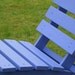 Cedar Patio Chair for Outdoor Relaxation - color: Blue Fish