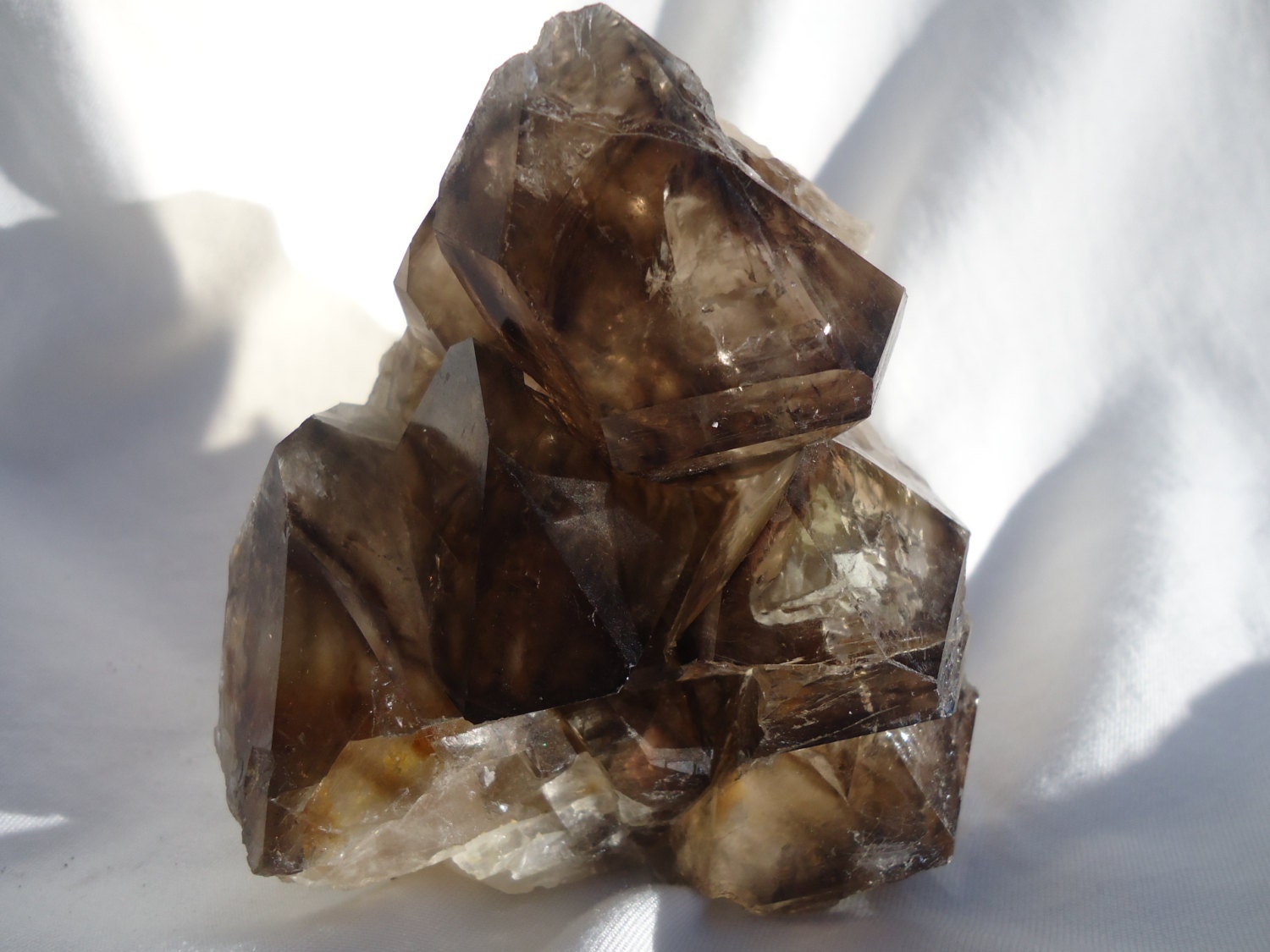 Elestial Smoky Quartz - Large Brazil Specimen