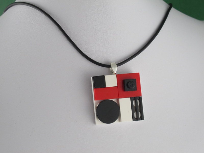 Geometry Upcycled Lego Necklace