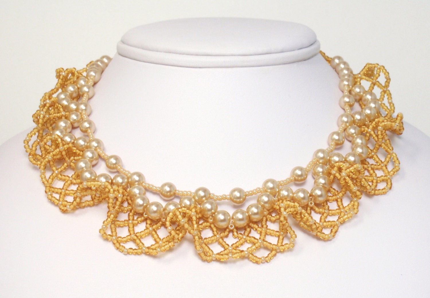 Pearls and Lace Necklace