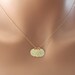 Initial necklace THREE discs in GOLD  -Valentine gift, engraved necklace, birthday mothers day gift, for mom daughter,
