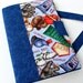 Large crayon wallet - summer travel toy - crayon tote - Retro Baseball
