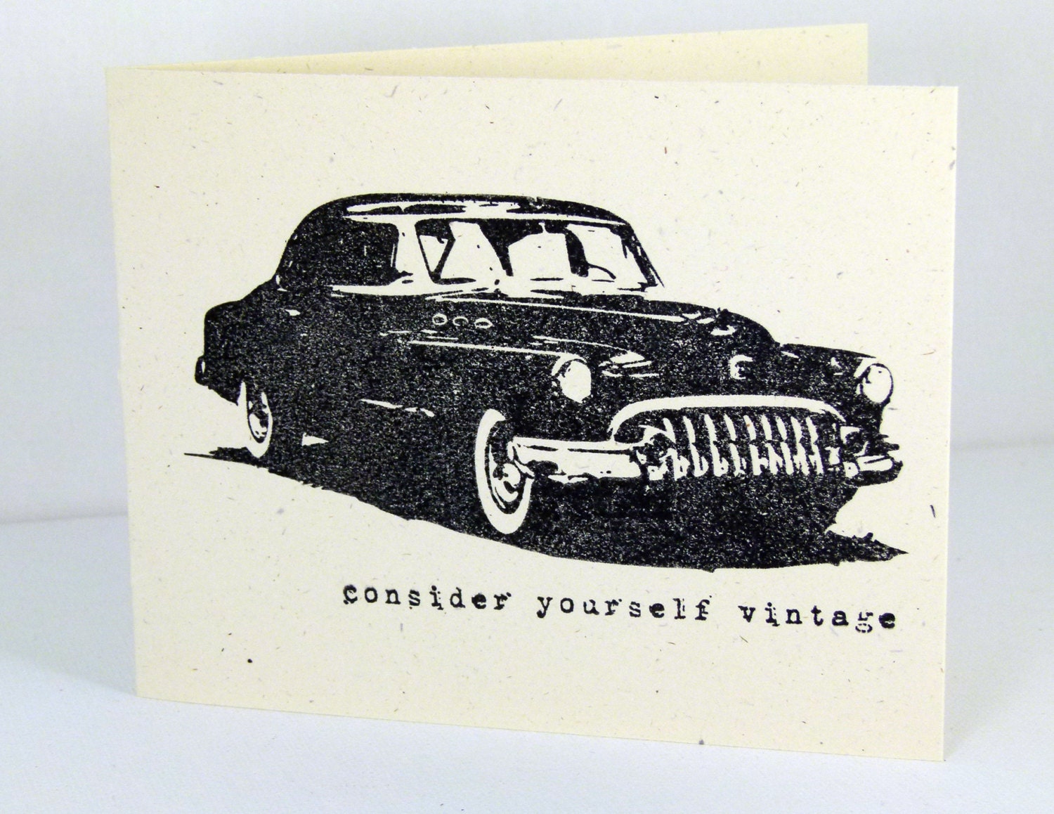 Vintage Car Birthday Card
