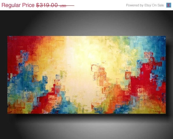 ART PAINTING SALE Large Abstract paintings  48 X 24 Inches JMJartstudio ----- Taking chances---