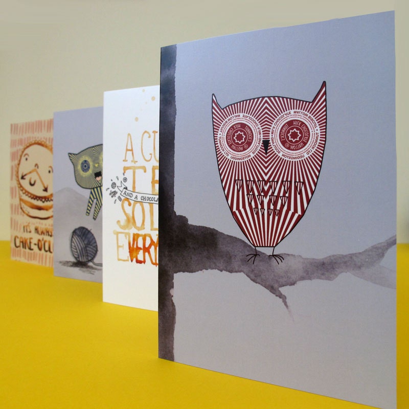 Set of Eight Greetings / Note Cards