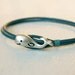 Whale Leather  Bracelet (13 colors of leather cord to choose)