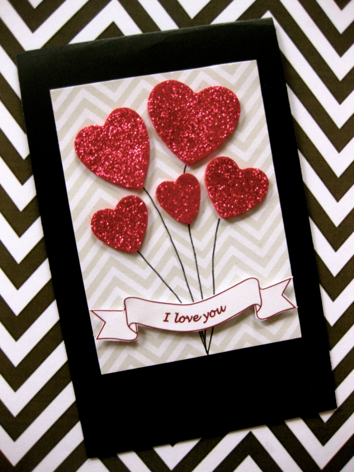 I Love You Red Hearts Greeting Card