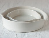 Baking Dishes in White
