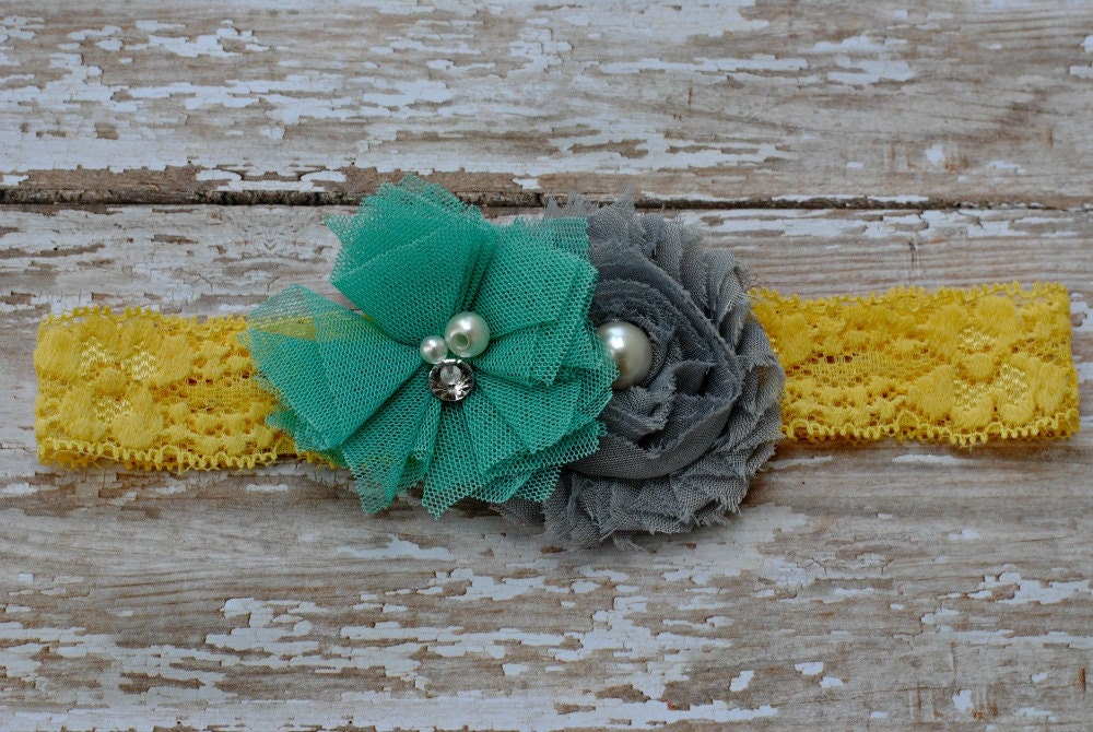 Shabby Chic Headband - Sunshine Baby