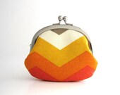 Frame Coin Purse- colorful chevron