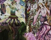 Four Bellydance art cards, Arabic dance, blank greetings cards