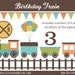 Birthday Train Clipart - Digital Clip Art Graphics for Personal or Commercial Use
