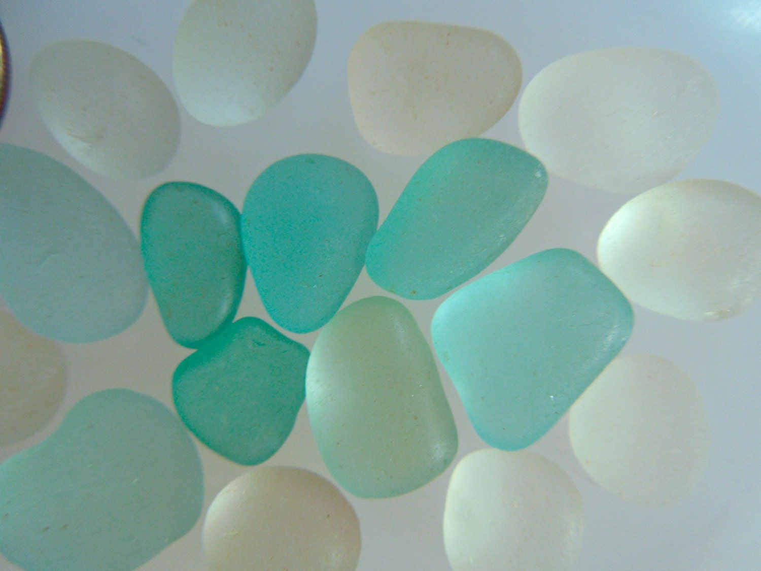 Sea Glass or Beach Glass of Hawaii's beaches SKY BLUE AQUA Teal only 32 dollars in my Etsy shop SeaGlassFromHawaii