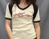 vintage HARLEY DAVIDSON 70s 80s soft thin T SHIRT small