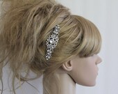 Wedding Hair Comb,Old Hollywood Style SWAROVSKI Crystal Rhinestone Bridal Hair Comb,Art Deco Wedding Hair Accessories,wedding headpiece,clip