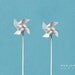 Tiny Pinwheel Earrings ll